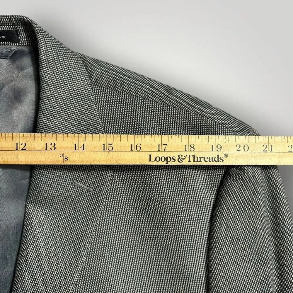RALPH LAUREN Regular fit Mens Blazer Sport Coat Two Button Suit Jacket 50R Gray